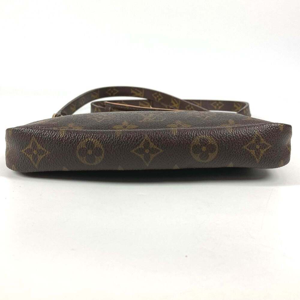 LOUIS VUITTON Authentic Brown Monogram Canvas Pochette Shoulder Bag - Picture 5 of 16